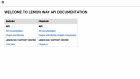 What Documentation.lemonway.fr website looked like in 2017 (6 years ago)