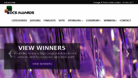 What Dcsawards.com website looked like in 2017 (6 years ago)