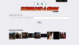 What Downloadagram.com website looked like in 2017 (6 years ago)