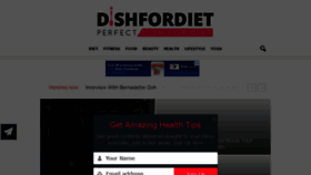 What Dishfordiet.com website looked like in 2017 (6 years ago)