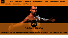 What Diegodimarco.com website looked like in 2017 (6 years ago)