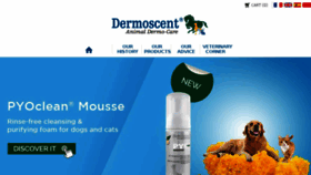 What Dermoscent.com website looked like in 2017 (6 years ago)
