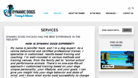What Dynamicdogschicago.com website looked like in 2017 (6 years ago)