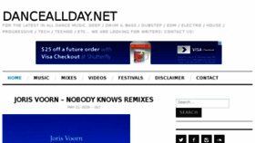 What Danceallday.net website looked like in 2017 (6 years ago)