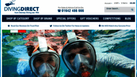 What Divingdirect.co.uk website looked like in 2017 (7 years ago)