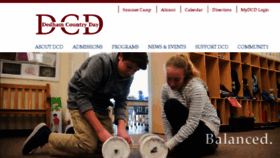 What Dedhamcountryday.org website looked like in 2017 (6 years ago)