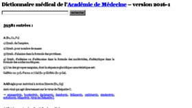 What Dictionnaire.academie-medecine.fr website looked like in 2017 (6 years ago)