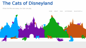 What Disneylandcats.com website looked like in 2017 (6 years ago)