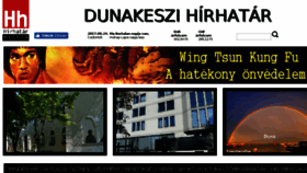 What Dunakeszi-hirhatar.hu website looked like in 2017 (6 years ago)