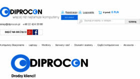 What Diprocon.pl website looked like in 2017 (6 years ago)
