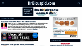 What Drbicuspid.com website looked like in 2017 (7 years ago)