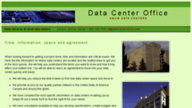 What Datacenteroffice.com website looked like in 2017 (6 years ago)