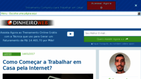 What Dinheiro-web.com website looked like in 2017 (6 years ago)