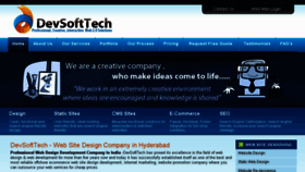 What Devsofttech.com website looked like in 2017 (6 years ago)