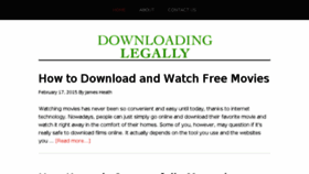 What Downloadinglegally.com website looked like in 2017 (6 years ago)
