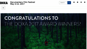 What Doxafestival.ca website looked like in 2017 (6 years ago)