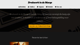 What Drukwerkindemarge.org website looked like in 2017 (6 years ago)