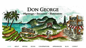 What Don-george.com website looked like in 2017 (6 years ago)