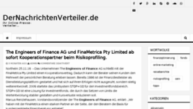What Dernachrichtenverteiler.de website looked like in 2017 (6 years ago)