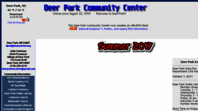 What Deerparkwi.org website looked like in 2017 (6 years ago)