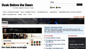 What Duskbeforethedawn.net website looked like in 2017 (6 years ago)