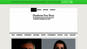 What Dearbornfreepress.com website looked like in 2017 (6 years ago)