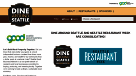 What Dinearoundseattle.org website looked like in 2017 (6 years ago)