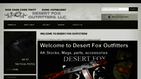 What Desertfoxoutfitters.com website looked like in 2017 (6 years ago)