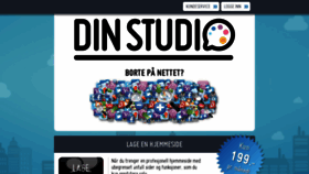 What Dinstudio.no website looked like in 2017 (6 years ago)