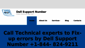 What Dell-supports.com website looked like in 2017 (6 years ago)