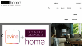 What Donnyosmond.com website looked like in 2017 (6 years ago)