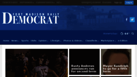 What Dailydem.com website looked like in 2017 (6 years ago)