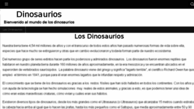 What Dinosaurios.org website looked like in 2017 (6 years ago)
