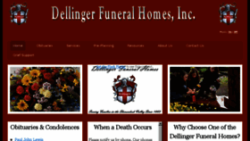 What Dellingerfuneralhome.com website looked like in 2017 (6 years ago)