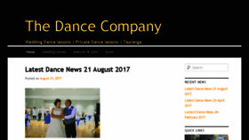 What Dancecompany.co.nz website looked like in 2017 (6 years ago)