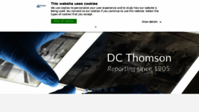 What Dcthomson.co.uk website looked like in 2017 (6 years ago)
