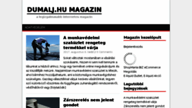 What Dumalj.hu website looked like in 2017 (6 years ago)