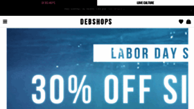 What Debshops.com website looked like in 2017 (6 years ago)