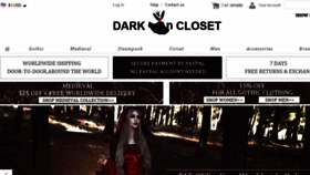 What Darkincloset.com website looked like in 2017 (6 years ago)