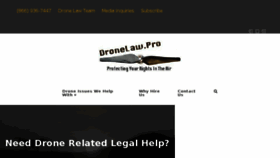 What Dronelaw.pro website looked like in 2017 (6 years ago)