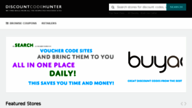 What Discountcodehunter.co.uk website looked like in 2017 (6 years ago)