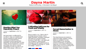 What Daynamartin.com website looked like in 2017 (6 years ago)