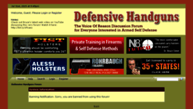 What Defensivehandguns.com website looked like in 2017 (6 years ago)