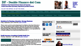 What Doablefinance.com website looked like in 2017 (6 years ago)