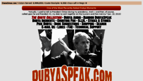 What Dubyaspeak.com website looked like in 2017 (6 years ago)