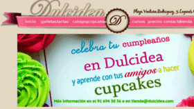 What Dulcidea.com website looked like in 2017 (6 years ago)