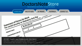 What Doctorsnotestore.com website looked like in 2017 (6 years ago)