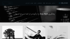 What Delshad.ir website looked like in 2017 (6 years ago)