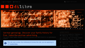 What Dilibra.com website looked like in 2017 (8 years ago)