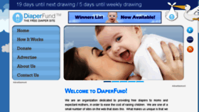 What Diaperfund.org website looked like in 2017 (6 years ago)